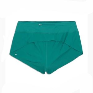 Size 6 Lululemon Green Speed Up Shorts 4 inch